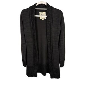 Urban Behavior Charcoal Open Front Cardigan Size S Cozy Fall Knit Layering